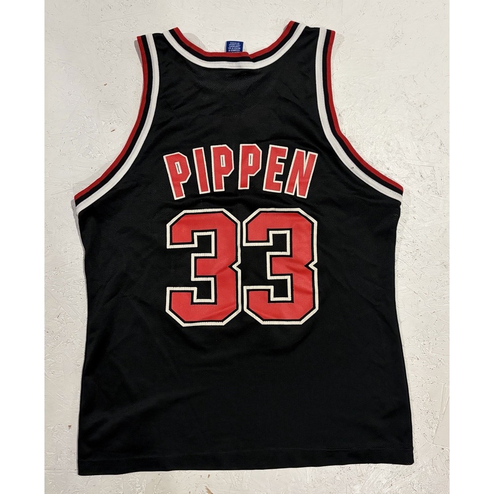 Vintage Champion Chicago Bulls Scottie Pippen Basketball Jersey Size‎ 44 NBA - Picture 10 of 11